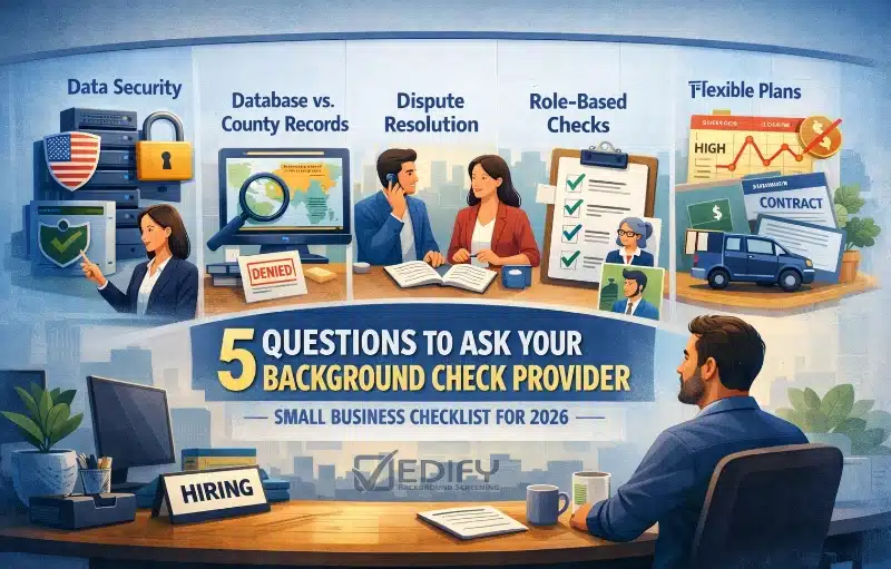 Questions to Ask a Background Screening Provider: Small Business Checklist (2026) 10 Questions to Ask a Background Screening Provider: Small Business Checklist (2026)